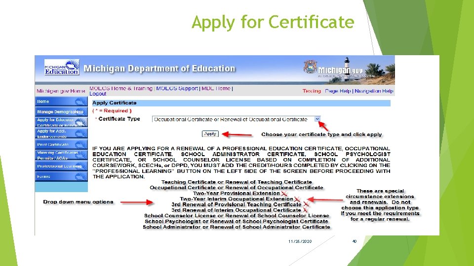 Apply for Certificate 11/26/2020 40 Apply for Certificate 11/26/2020 40