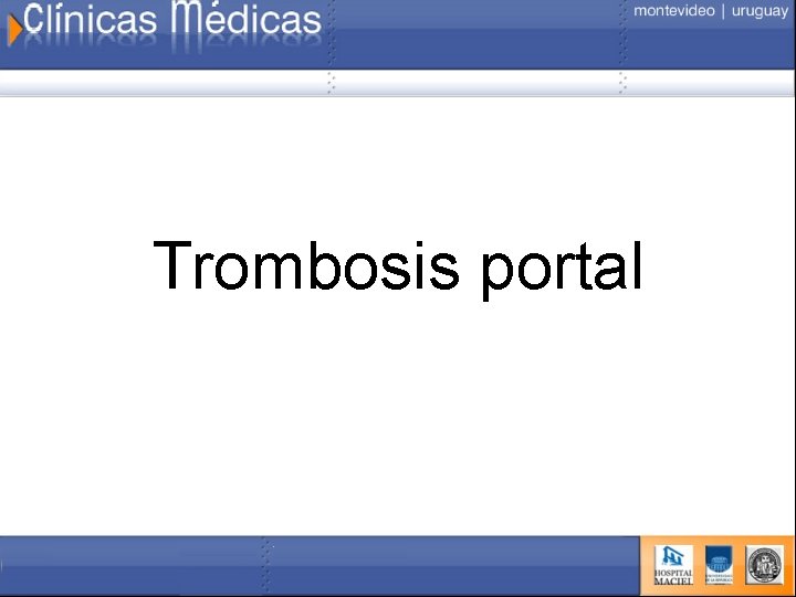 Trombosis portal 