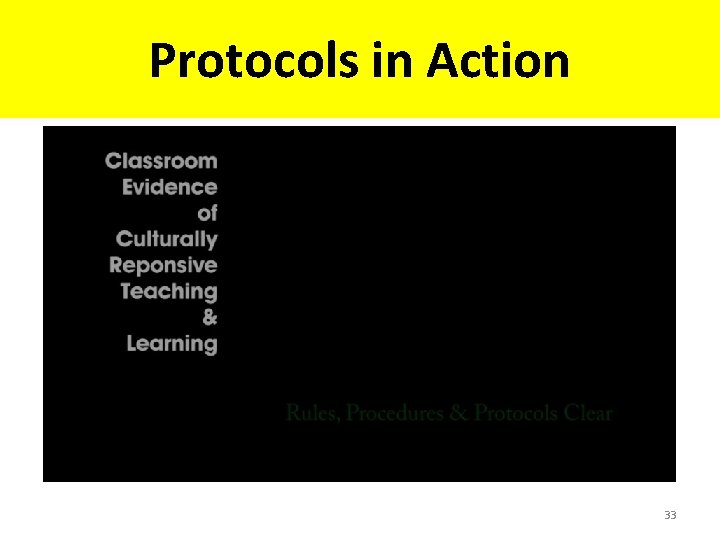 Protocols in Action 33 