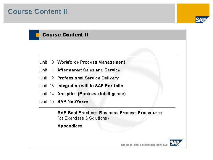 Course Content II 