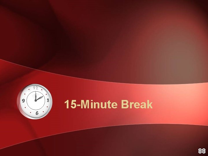 15 -Minute Break 88 