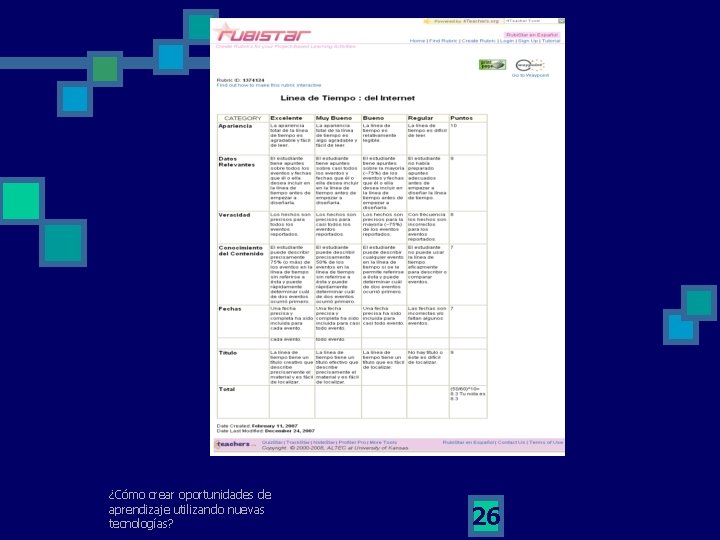 ¿Cómo crear oportunidades de aprendizaje utilizando nuevas tecnologías? 26 