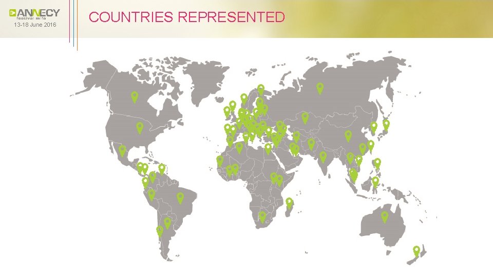 13 -18 June 2016 COUNTRIES REPRESENTED 