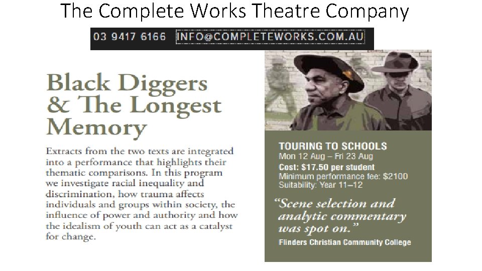 The Complete Works Theatre Company 
