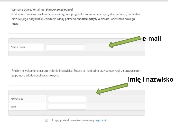 e-mail imię i nazwisko 