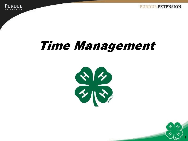 Time Management 1 