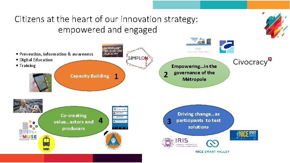 Citizens at the heart of our innovation strategy: empowered and engaged § Prevention, information