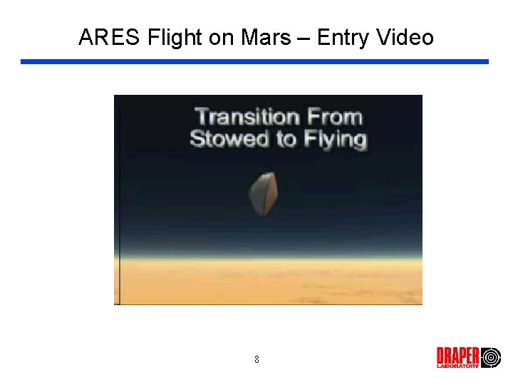 ARES Flight on Mars – Entry Video 8 