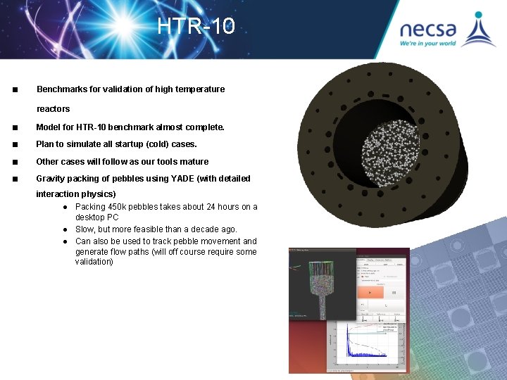 HTR-10 ■ Benchmarks for validation of high temperature reactors ■ Model for HTR-10 benchmark HTR-10 ■ Benchmarks for validation of high temperature reactors ■ Model for HTR-10 benchmark
