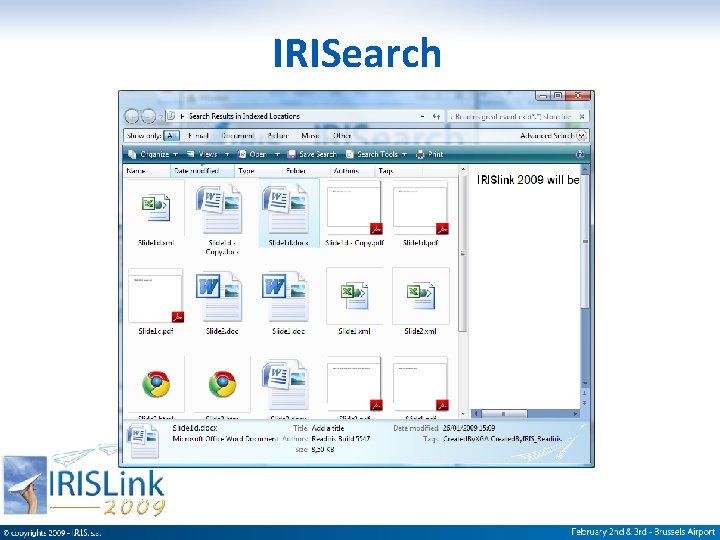 IRISearch Confidential, I. R. I. S. © 2005, All rights reserved 