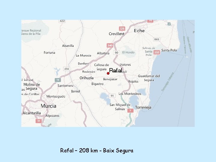 Rafal – 208 km - Baix Segura 