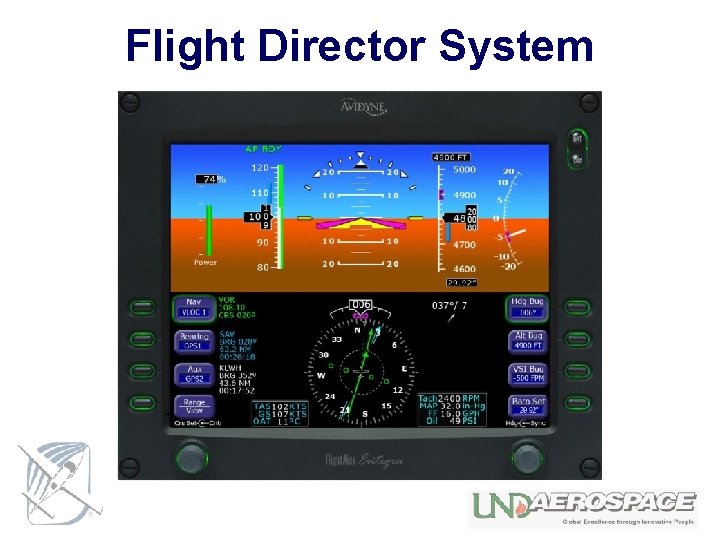 Flight Director System TAS --- KTS GS 0 KTS 