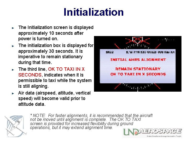 Initialization The Initialization screen is displayed approximately 10 seconds after power is turned on.