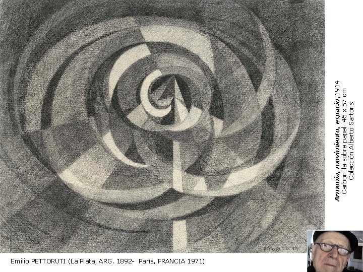 Emilio PETTORUTI (La Plata, ARG. 1892 París, FRANCIA 1971) Armonía, movimiento, espacio, 1914 Carbonilla