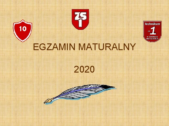 EGZAMIN MATURALNY 2020 