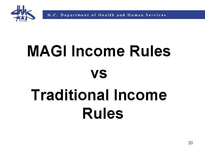 MAGI Income Rules vs Traditional Income Rules 20 MAGI Income Rules vs Traditional Income Rules 20