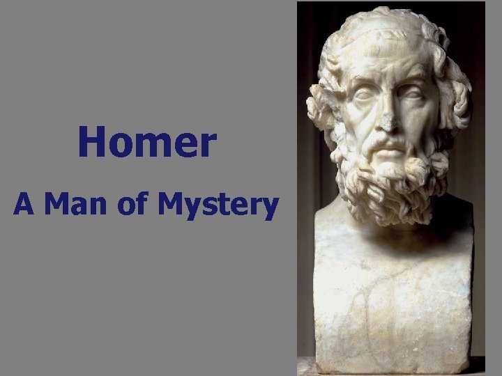 Homer A Man of Mystery 
