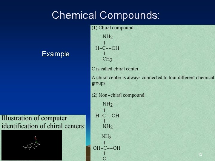 Chemical Compounds: Example 12 