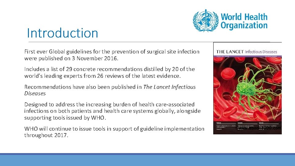 Prevention of Surgical Site Infection Using An Evidence