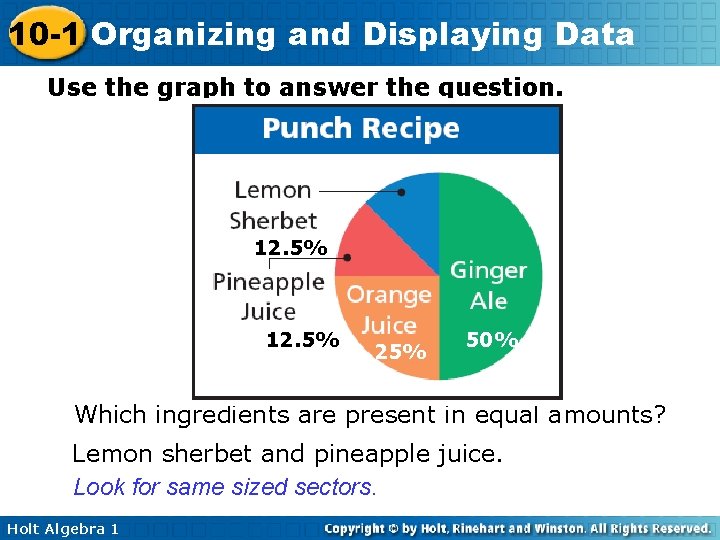 10 -1 Organizing and Displaying Data Use the graph to answer the question. 12.