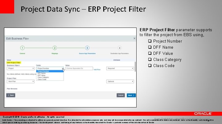 Project Data Sync – ERP Project Filter parameter supports to filter the project from