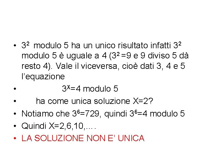 • 32 modulo 5 ha un unico risultato infatti 32 modulo 5 è • 32 modulo 5 ha un unico risultato infatti 32 modulo 5 è