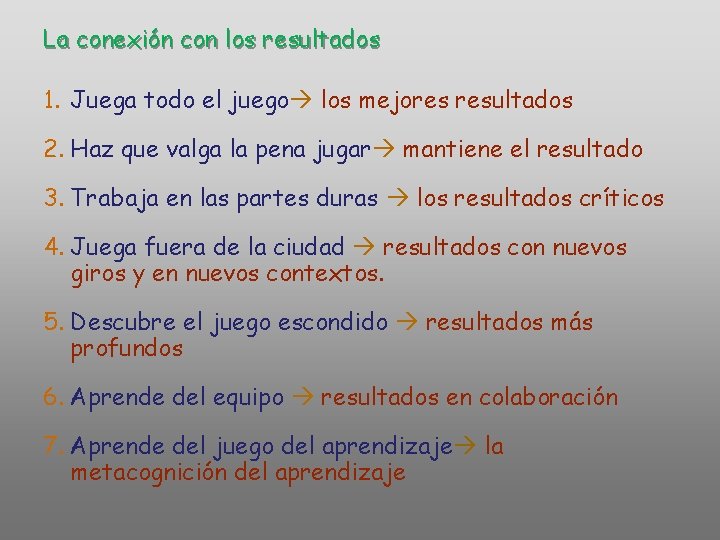 La conexión con los resultados 1. Juega todo el juego los mejores resultados 2. La conexión con los resultados 1. Juega todo el juego los mejores resultados 2.