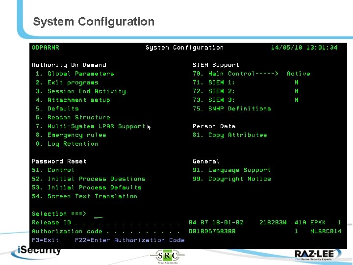 System Configuration 