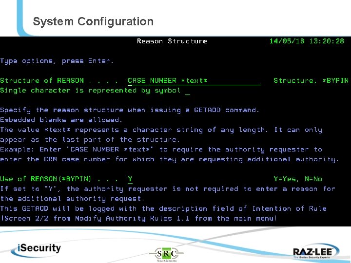 System Configuration 
