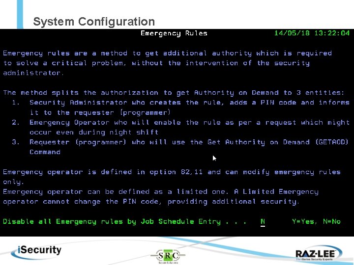 System Configuration 