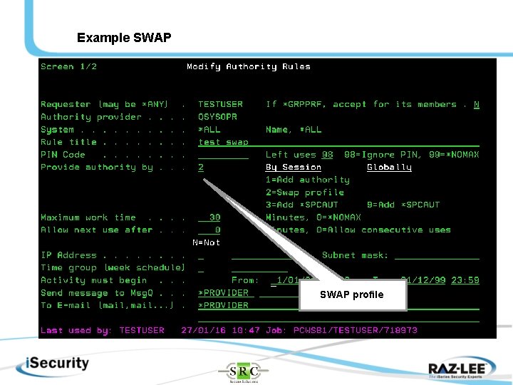 Example SWAP profile 