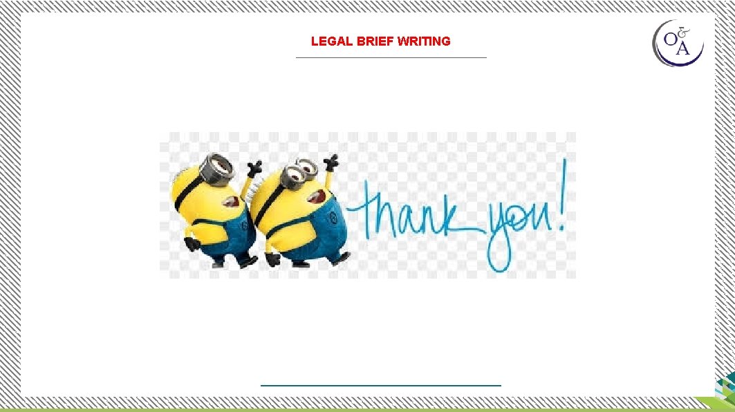 LEGAL BRIEF WRITING 