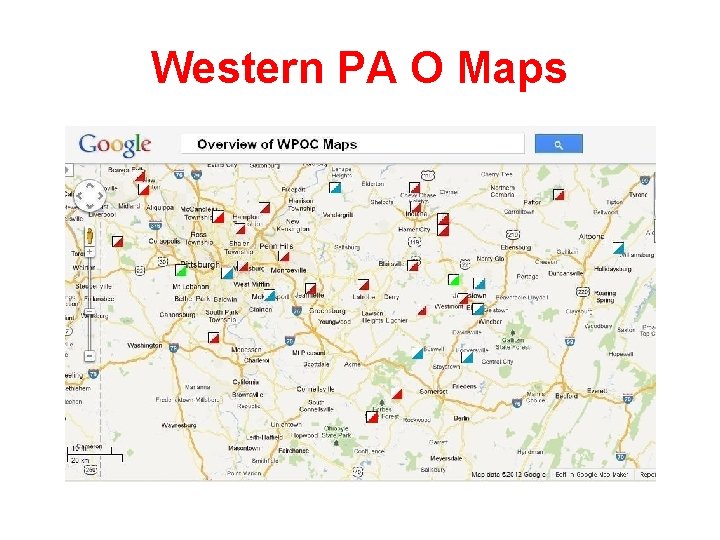 Western PA O Maps Western PA O Maps