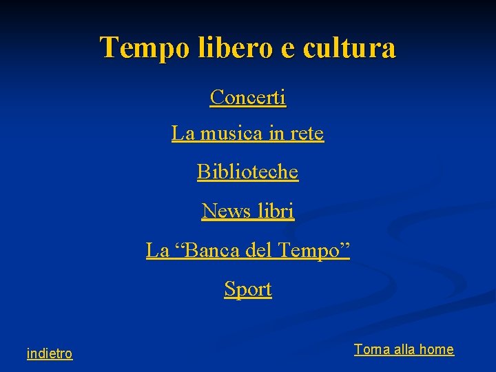 Tempo libero e cultura Concerti La musica in rete Biblioteche News libri La “Banca