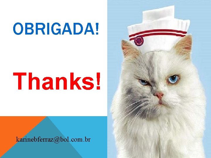 OBRIGADA! Thanks! karinebferraz@bol. com. br 