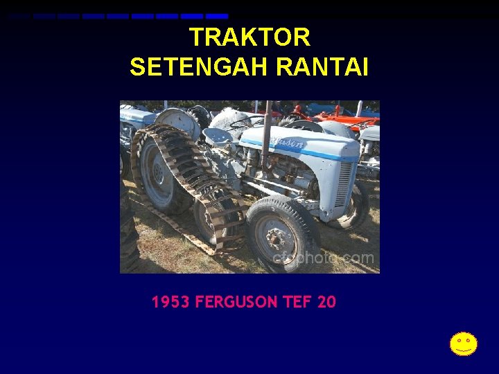 TRAKTOR SETENGAH RANTAI 1953 FERGUSON TEF 20 