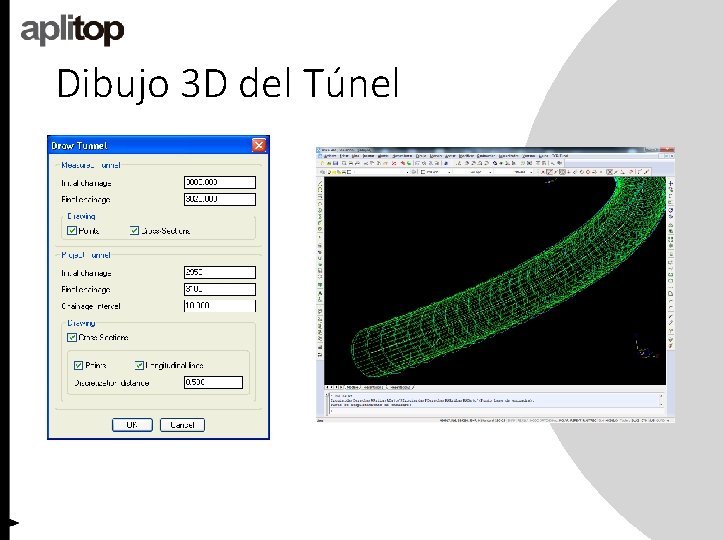 Dibujo 3 D del Túnel 