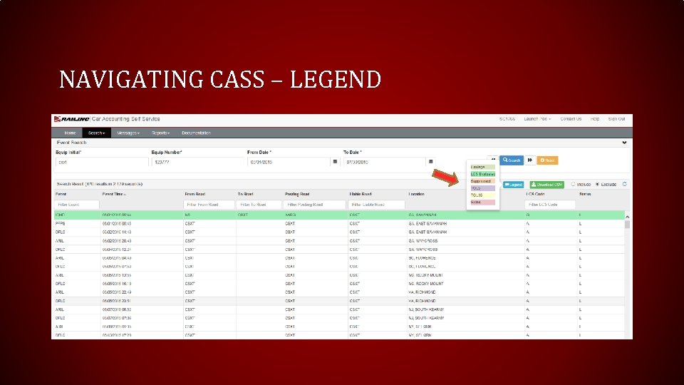 NAVIGATING CASS – LEGEND 