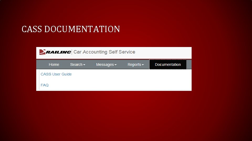 CASS DOCUMENTATION 