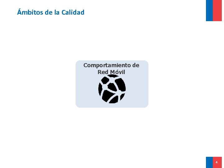 Ámbitos de la Calidad Comportamiento de Red Móvil 4 