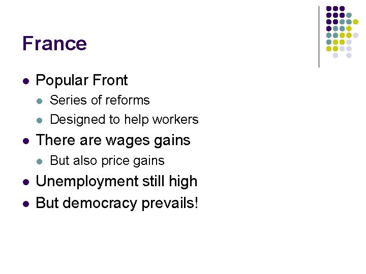 France l Popular Front l l l There are wages gains l l l France l Popular Front l l l There are wages gains l l l