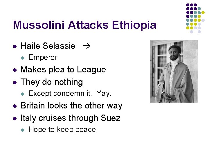 Mussolini Attacks Ethiopia l Haile Selassie l l l Makes plea to League They Mussolini Attacks Ethiopia l Haile Selassie l l l Makes plea to League They