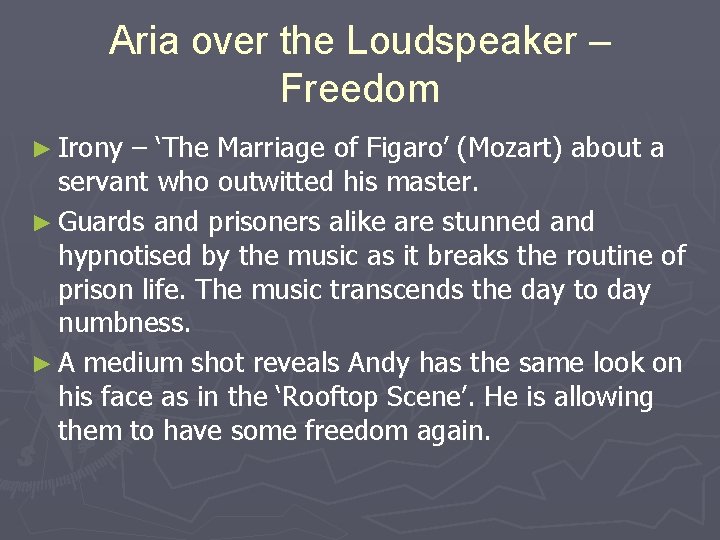 Aria over the Loudspeaker – Freedom ► Irony – ‘The Marriage of Figaro’ (Mozart) Aria over the Loudspeaker – Freedom ► Irony – ‘The Marriage of Figaro’ (Mozart)