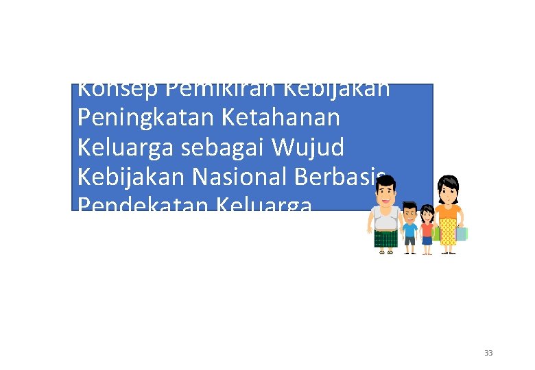 Konsep Pemikiran Kebijakan Peningkatan Ketahanan Keluarga sebagai Wujud Kebijakan Nasional Berbasis Pendekatan Keluarga 33