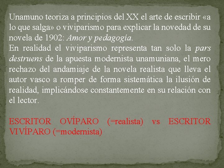 Unamuno teoriza a principios del XX el arte de escribir «a lo que salga»