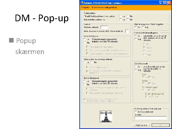 DM - Pop-up n Popup skærmen 