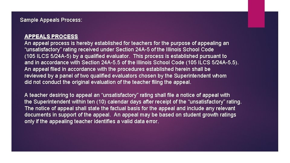 Sample Appeals Process: APPEALS PROCESS An appeal process is hereby established for teachers for Sample Appeals Process: APPEALS PROCESS An appeal process is hereby established for teachers for