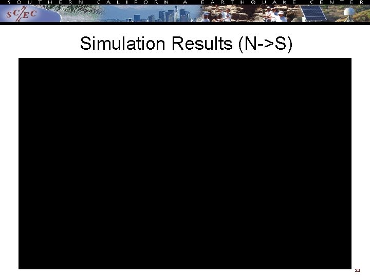 Simulation Results (N->S) W 2 W (S-N) 23 