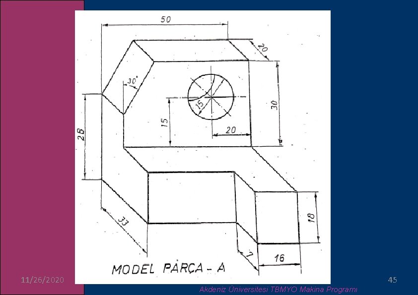 11/26/2020 Akdeniz Üniversitesi TBMYO Makina Programı 45 