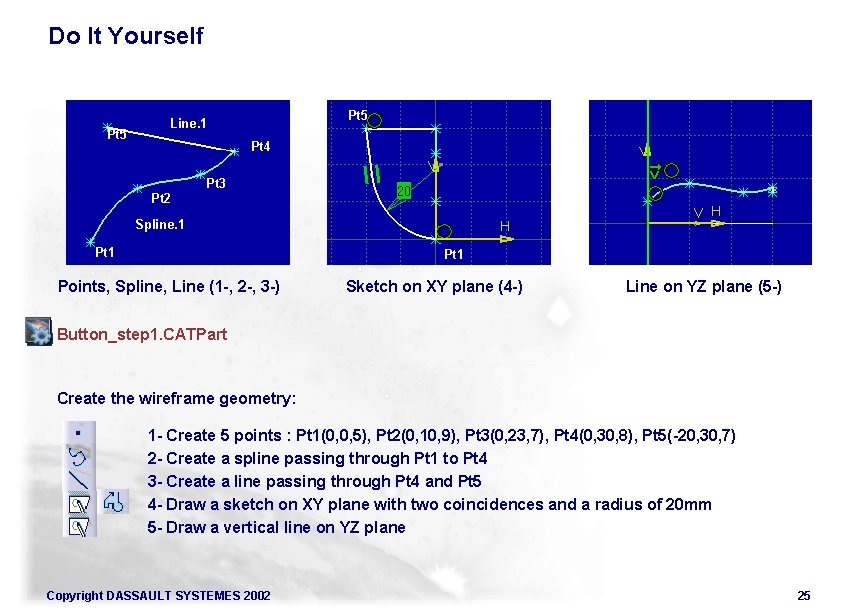 Do It Yourself Pt 5 Line. 1 Pt 4 Pt 3 Pt 2 Spline.